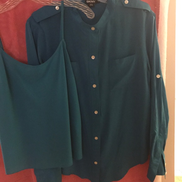 Dkny silk blouse Clearance